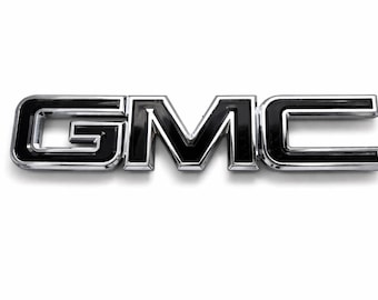 Voorgrille-embleem, chroomzwart, voor Sierra Truck 2007-2013 | Vervangend autologo | Glanzende afwerking