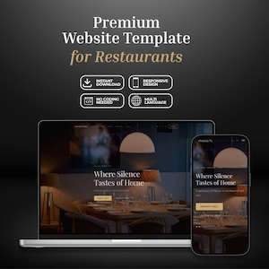Websitesjabloon restaurant, HTML CSS JS, bistro, cafés, locatie eten