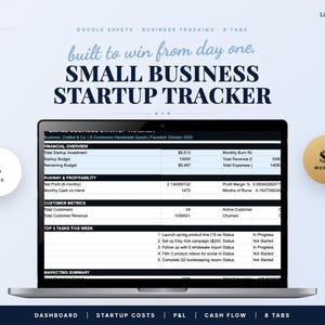 Planificador de inicio de pequeñas empresas en Google Sheets, lista de verificación para el lanzamiento de negocios, hoja de cálculo de seguimiento de LLC, herramientas para emprendedores