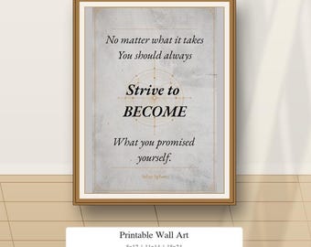 Sobriety Wall Art Printable | No Matter What It Takes Digital Download | Recovery Gift