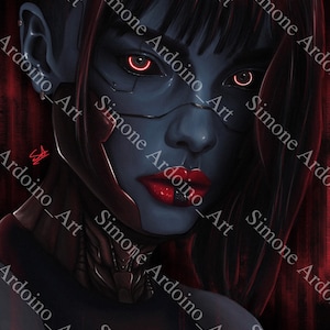 Cyberpunk Android Girl Portrait