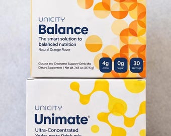 combo pack of unicity unimate 30 sachets + unicity balance 30 sachets