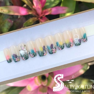 Hopping Down the Bunny Trail Gel Press On Nails