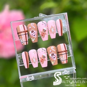Bake the World a Better Place Press On Gel Nails