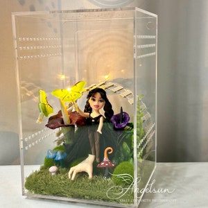 OOAK Gothic Theme Tarantula/Spider Enclosure with Hand Sculpted Miniatures
