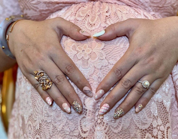 Baby shower nails! | Gallery posted by BeautybyRosebud | Lemon8