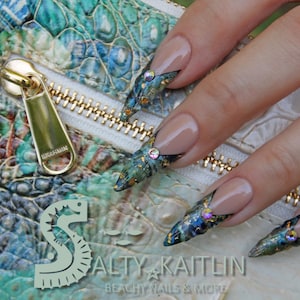 Abalone Absolution Gel Press On Nails