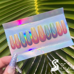 Rainbow Vibes Gel Press On Nails