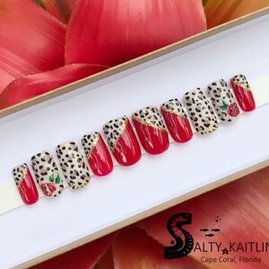 Stay Wild Leopard Print Gel Press On Nails