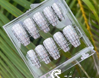 Disco Ball Gel Press On Nails