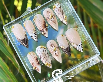 Uñas postizas en gel Walk on the Wild Side