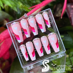 I Heart You Gel Press On Nails