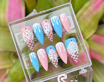 Sundae Funday Gel Press On Nails