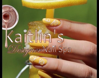 Lemonade Gel Press On Nails