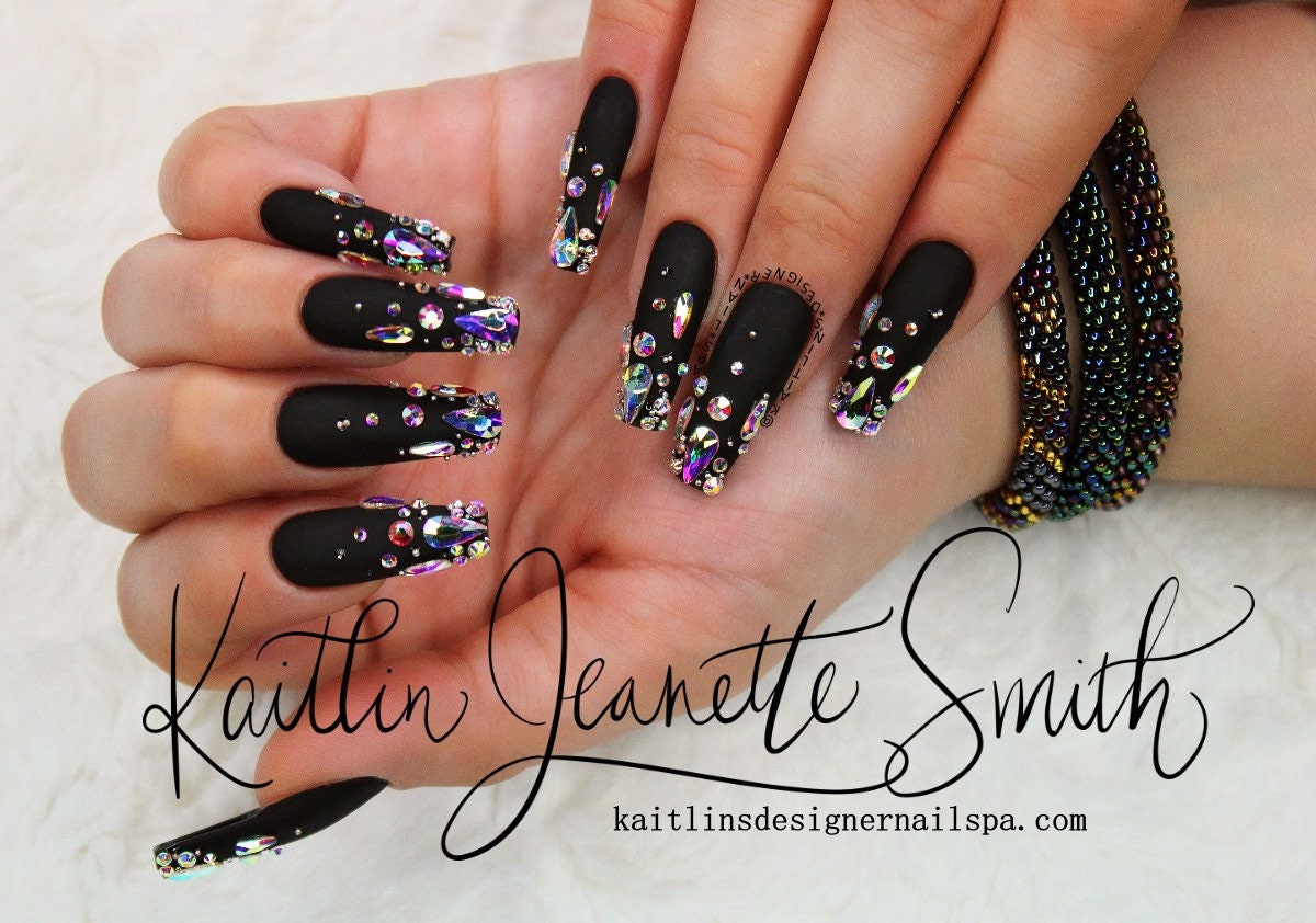 Blinging in 2020 Press on Gel Nails - Etsy Israel