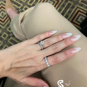 Glazed Donut French Tip Gel Press On Nails