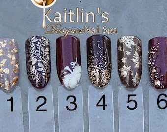 Designer Autumn Press On Gel Nails
