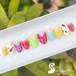 No Siesta Lets Fiesta Press On Gel Nails image 1