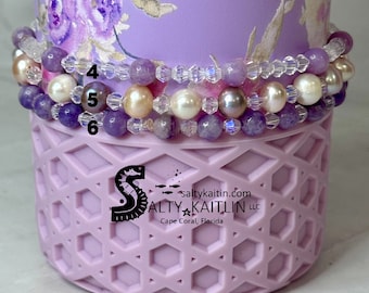 REAL Freshwater Pearls, Gemstones & Crystals Stanley Cup Bracelets