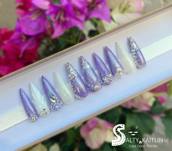 Let’s Be Mermaids! Press On Gel Nails