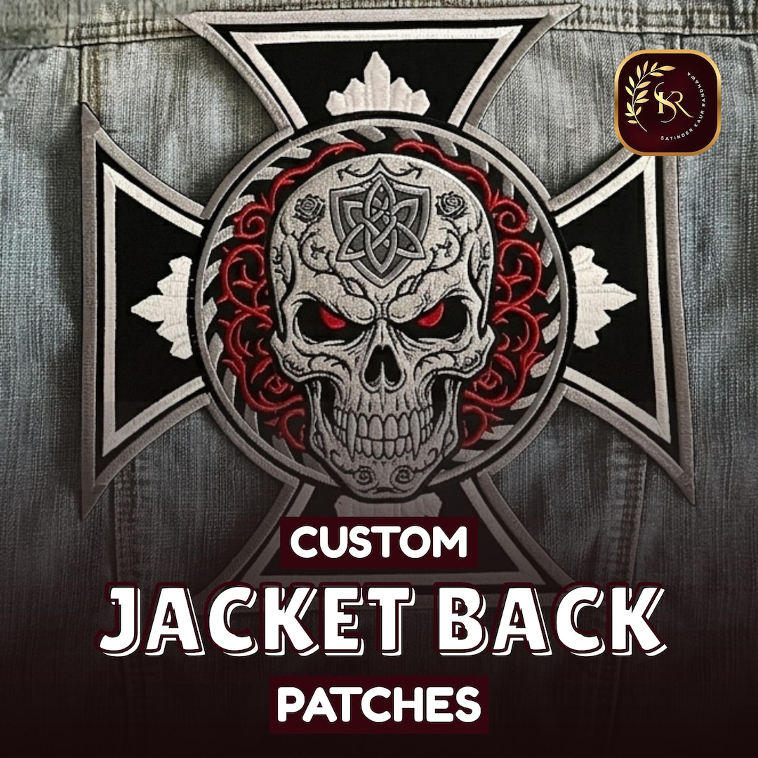 Jacket Patch Back Custom Embroidered Jacket Back Patch, Embroidered Large Patch, Custom ...