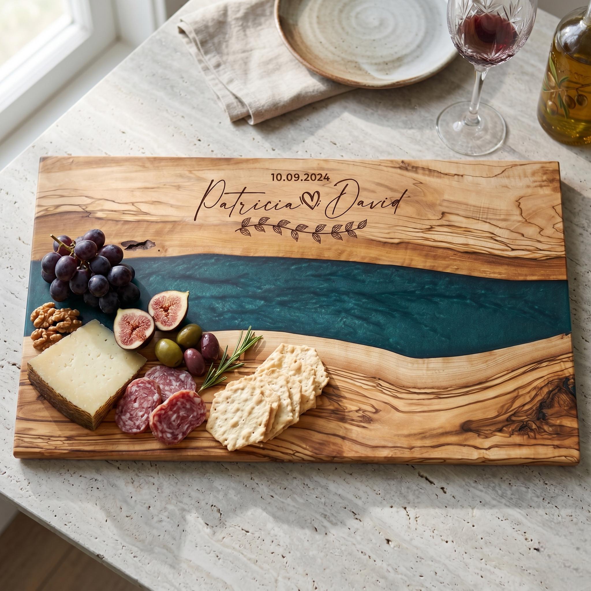 Olive Wood and Resin Boards - Etsy