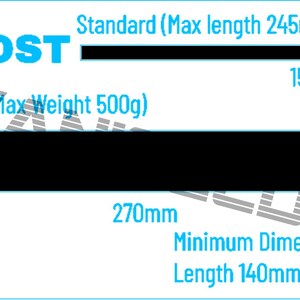 Plantilla para ranura de correo postal compatible con Canada Post / Estándar y de gran tamaño / SVG/PDF cortado con láser