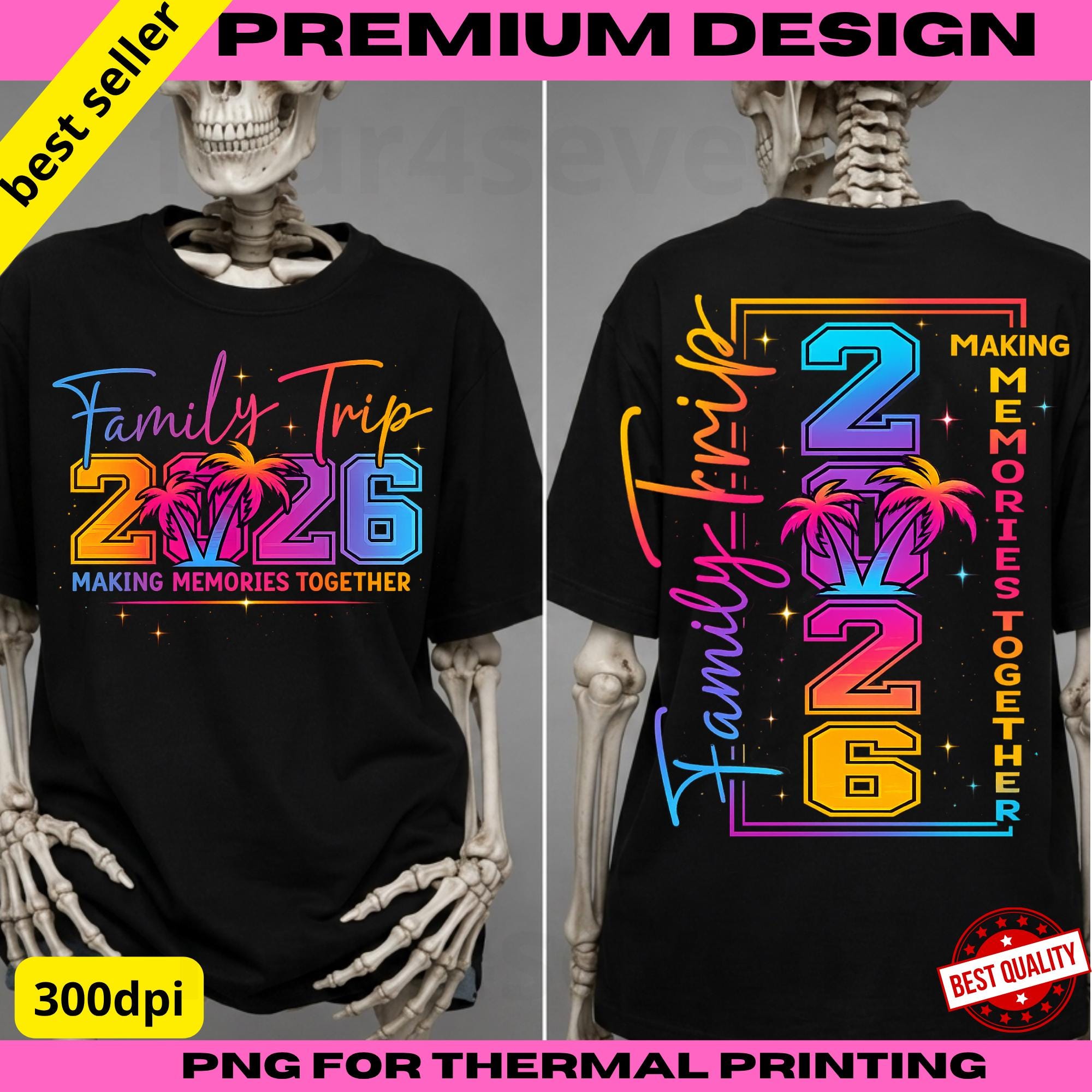 A Coordinated Beach Trip Shirt PNG Files for a Family Trip in 2026 ...