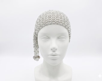 Shiny Beaded Headband, Handmade Crystal Style Hair Accessory, Boho Style Hairband