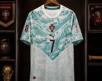 Maglia da calcio numero 7, maglietta sportiva con grafica, abbigliamento sportivo per tifosi della Coppa del Mondo.