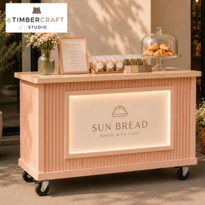 Plans de chariot de boulangerie démontable à monter soi-même | Chariot d'exposition modulaire (PDF) | Guide de construction d'un chariot de vente portable | Plans de chariot pour marché de boulangerie