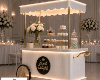 DIY Luxury Dessert Cart Plans | Professional Event Sweet Trolley Build Guide | Wedding Rental Blueprint | Step-by-Step PDF Blueprint