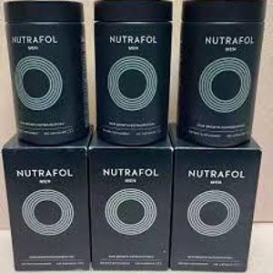 Confezione da 3 Nutrafol Men 50+ Integratori per la crescita dei capelli, clinicamente testati per capelli visibilmente più folti e una migliore copertura del cuoio capelluto, - Fornitura per 1 mese
