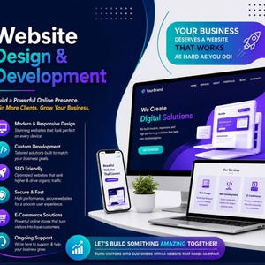 Custom Small Business Website Design, Responsive Development, Hosting Deployment