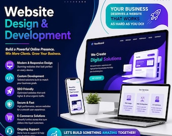 Custom Small Business Website Design | Responsive WordPress Development | SEO Optimized | Unlimited Revisions | Hosting & Deployment
