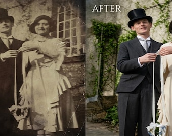 Photo Restoration Service | Repair Torn, Faded and Damaged Pictures | Restore Old Photos, Colorization and Enhancement | Digital File