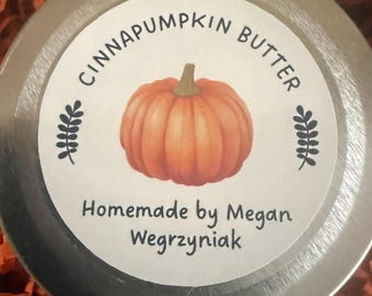 Mantequilla de calabaza y canela casera gourmet: Crema dulce de calabaza y canela, 227 g (8 oz)