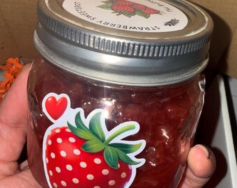 Mantequilla casera gourmet de fresa Sweetpot: Dulce caramelo de fresa 8 oz