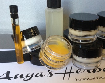 Organic Skincare Sampler Set, Natural Skin Care Samples, Anya's Herbals