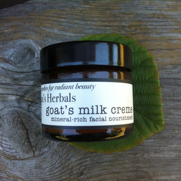 Organic Moisturizer: Organic Goat Milk Face Creme with Botanicals. Ideal for Acne, Drab Skin, Brightening, Acne Skin Care, Radiant Skin.