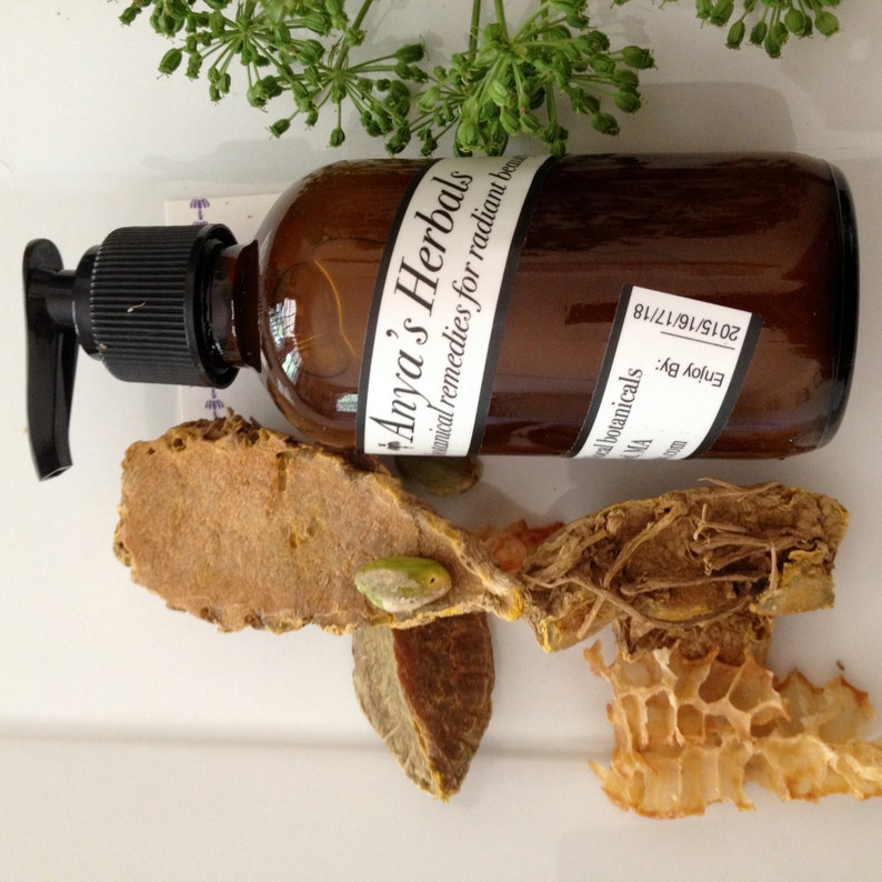 Raw Honey and Turmeric Organic Acne Cleanser. Organic Skin Etsy