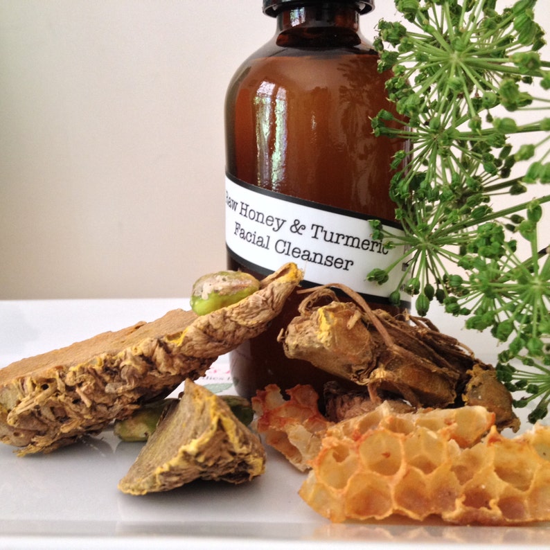 Raw Honey and Turmeric Organic Acne Cleanser. Organic Skin Etsy