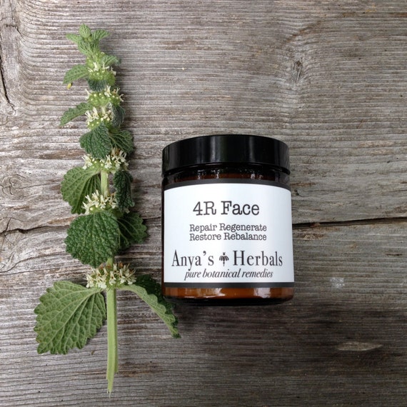 Anti-Aging Organic Face Cream: Botanical + Peptides Restorative Facial Moisturizer, Organic Anti Aging Moisture, 4R