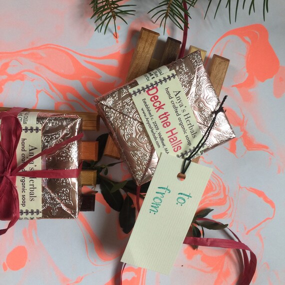 Gift Set Organic Bar Soap With Reclaimed Barn Wood Handmade Etsy