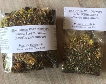 Organic Facial Steam Blend/Spa Therapy/Natural Acne Care/Anti-inflammatory Skin Soother