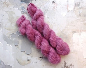 Raisin the Bar - Hand dyed Yarn / Handdyed yarn, Kid Silk Yarn - Purple - 72/28 Kid Mohair & Silk - Lace Weight - 50g