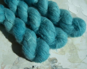Brushed Suri Alpaca Lace Teal Purple Gold Pink So Soft on Skin Use Solo or as Accent Color. HALO Watercolors 766 ATLANTIS No-Itch