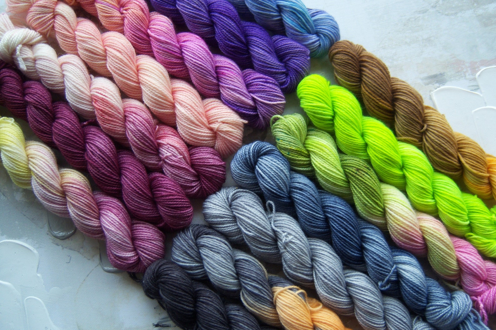 20g Mini Skeins Mystery Grab Bag, Hand Dyed Yarn / Handdyed Yarn, Sock ...