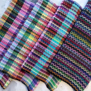 Handwoven Tea Towels in Many Colors / Hand Towel / Kitchen Dish Towel, Handwoven 100% Cotton Towels