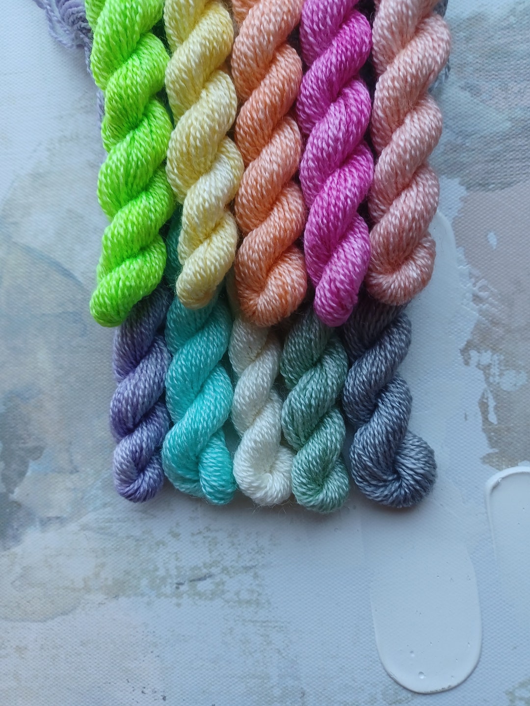 Embroidery Floss / Thread, Darning and Mending Thread, Handdyed Wool